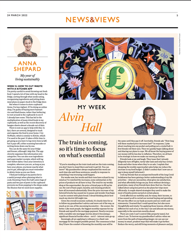 The train is coming, so it's time to focus on what's essential