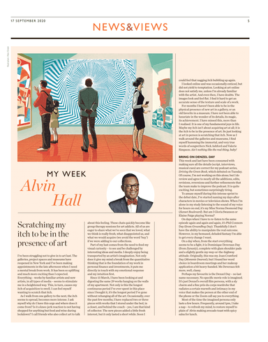 Scratching my itch to be in the presence of art