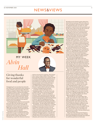 Giving thanks for wonderful food and people